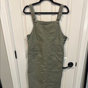 L.L. Bean Women's Petite Cotton Jumper in Sage Green